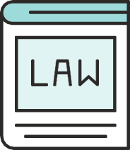 A book labelled "LAW"